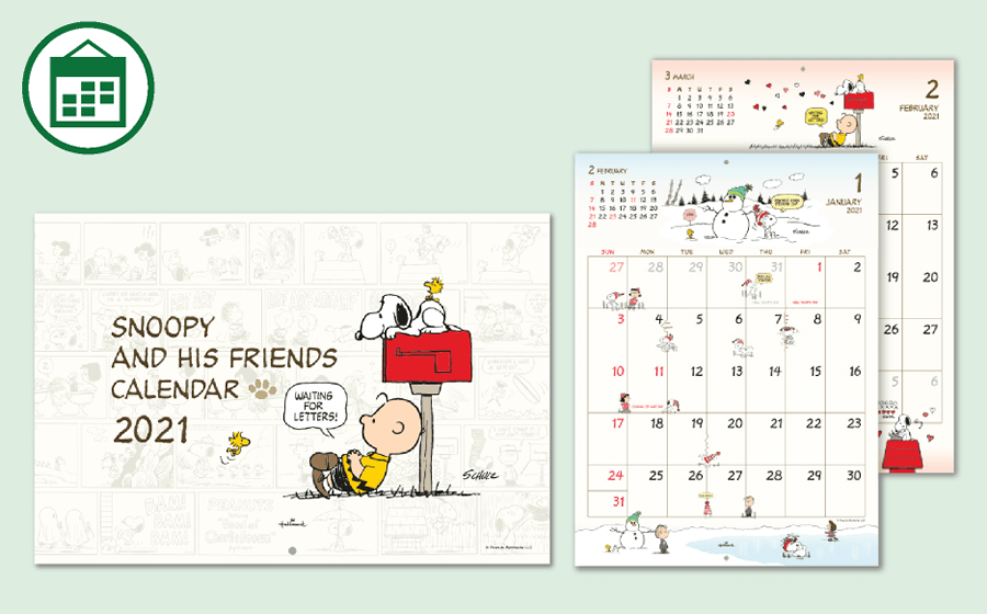 SNOOPY Peanuts Wall Calendar