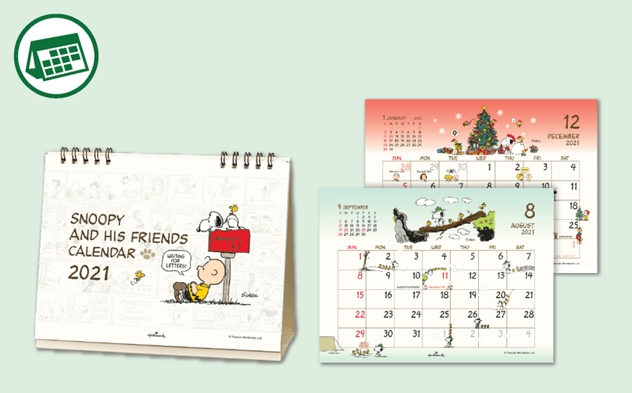 SNOOPY Peanuts Desk Calendar