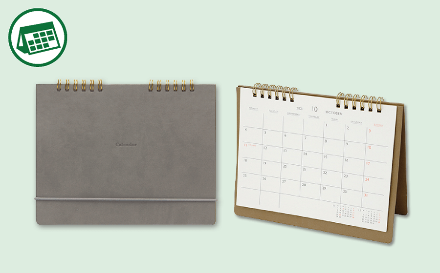 Lepre Desk Calendar (Light Gray)