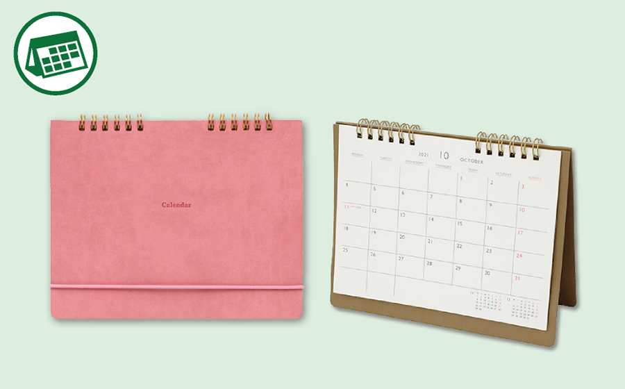 Lepre Desk Calendar (Pink)